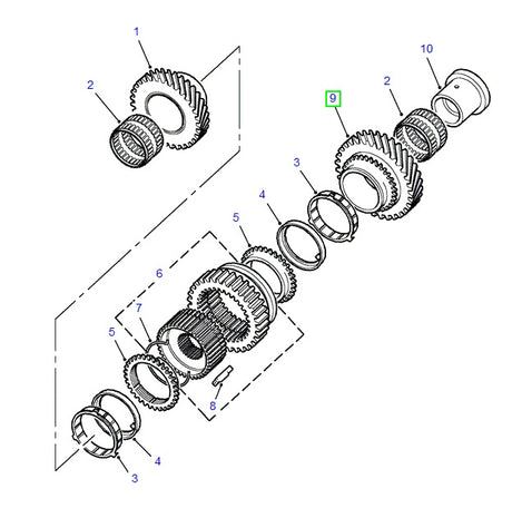 Gear 1st Speed - 32 teeth - Suffix G