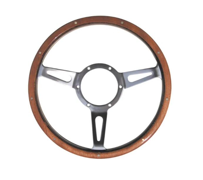 14 Inch Classic Woodrim Steering Wheel - MOUNTNEY