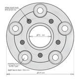 Wheel Adapter — 50 mm Spacer to Fit Range Rover P38 Wheels on Defender / Discovery / Classic - AG PARTS