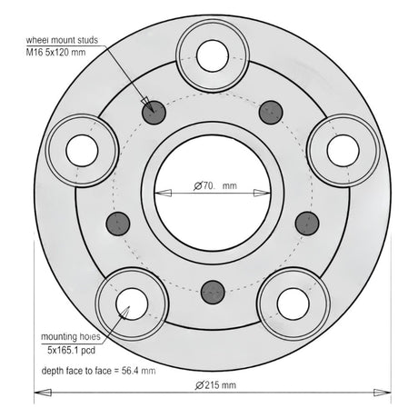 Wheel Adapter — 50 mm Spacer to Fit Range Rover P38 Wheels on Defender / Discovery / Classic - AG PARTS