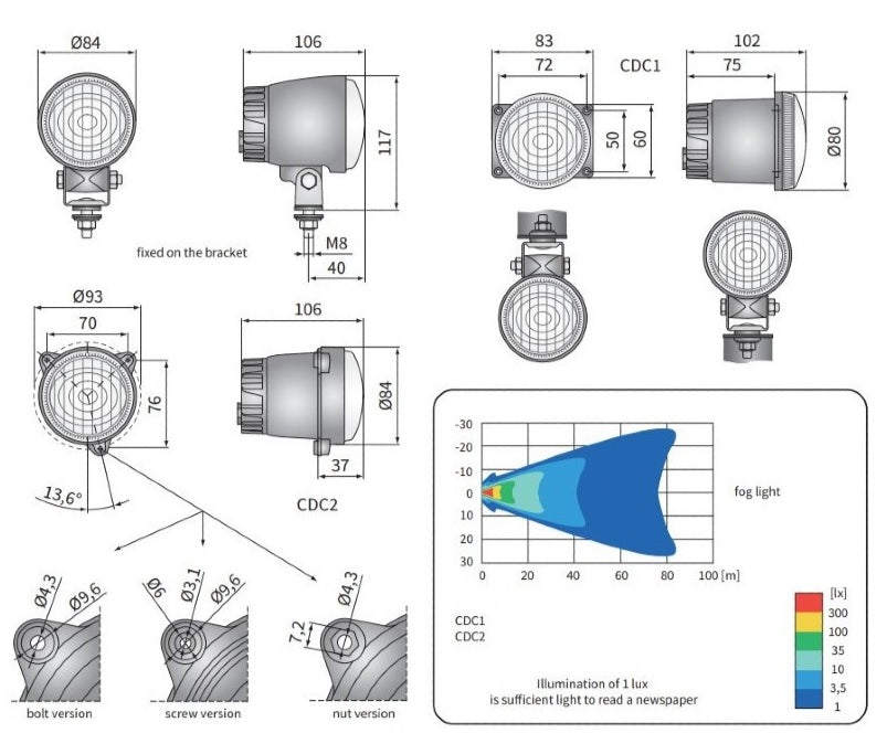 Universal LED Front Fog Light - AG PARTS