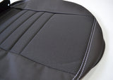 Seat Cover XS BLACK RACK (LEATHER) - Front