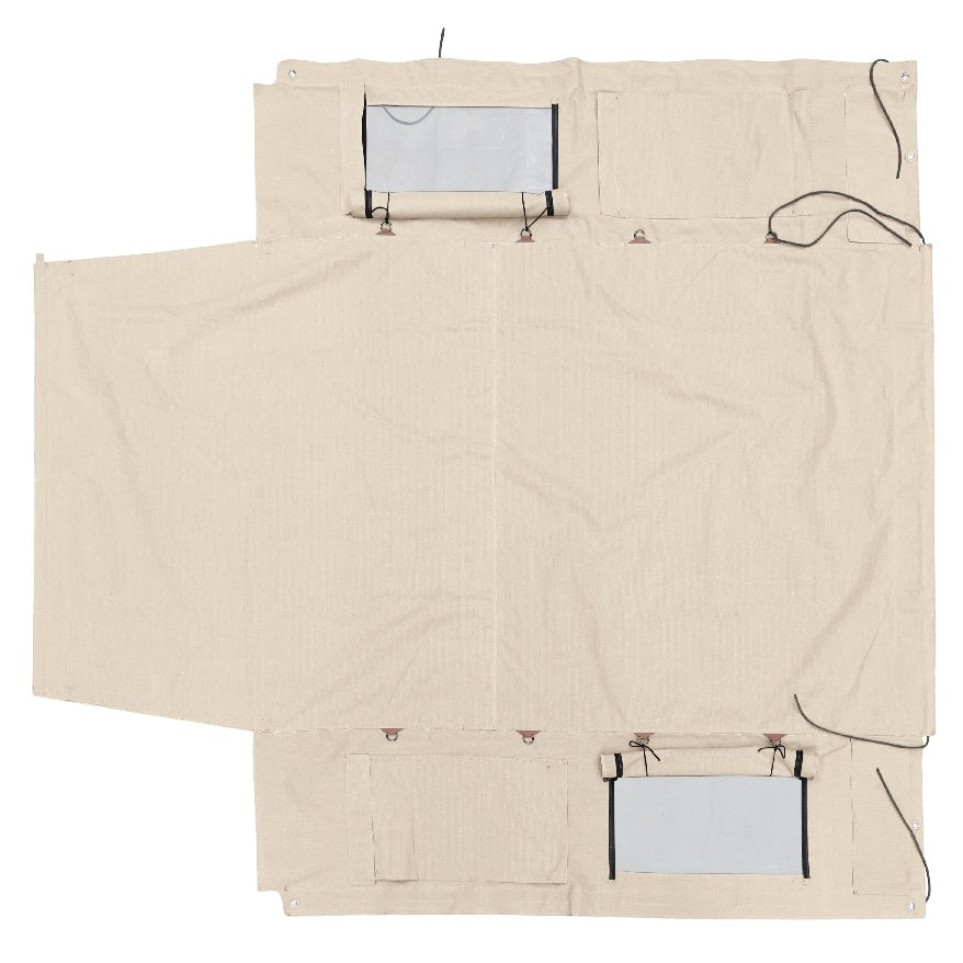 Hood With Side Windows and Blinds 109" - Light Sand