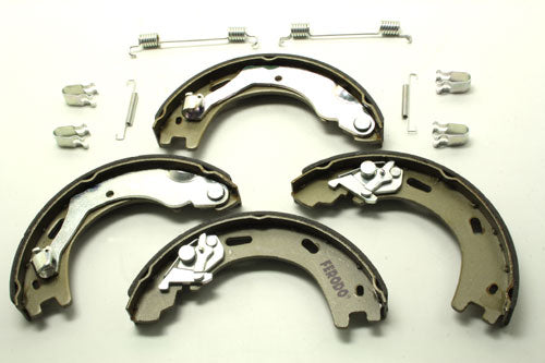 Axle set brake shoes no fittings - set of 4 - ferodo