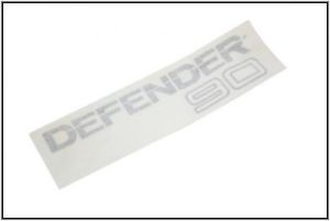Adhesive Plate "DEFENDER 90" - Light Gray - GENUINE LAND ROVER