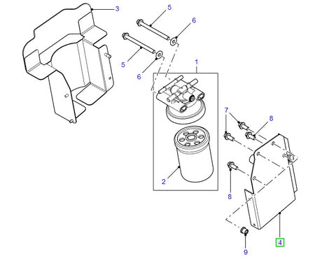 Shield Fuel Filter Rear