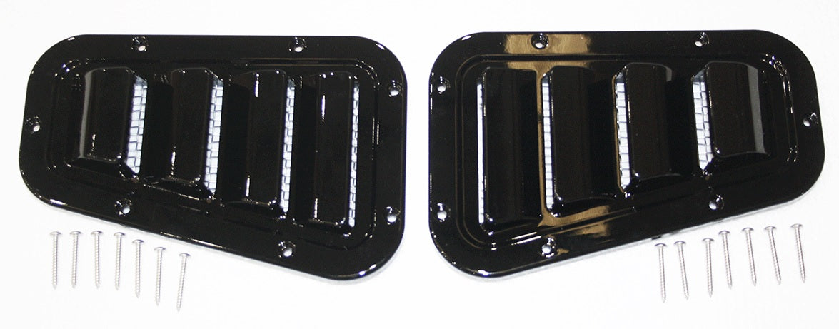 Sport Wing Top Grills Fits Defender - Gloss Finish - Pair