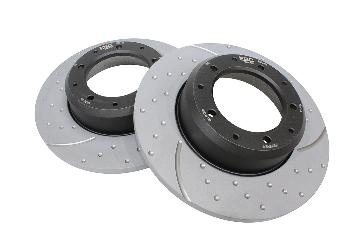 Rear Brake Discs - High Performance - Pair - Defender/Defender Puma - EBC BRAKES