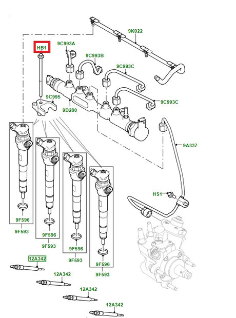 Injector Support Screw - M6 X 115 - D5/DS/NDEF/EVO12/EVO19/RRS14/RRV17 - ALLMAKES