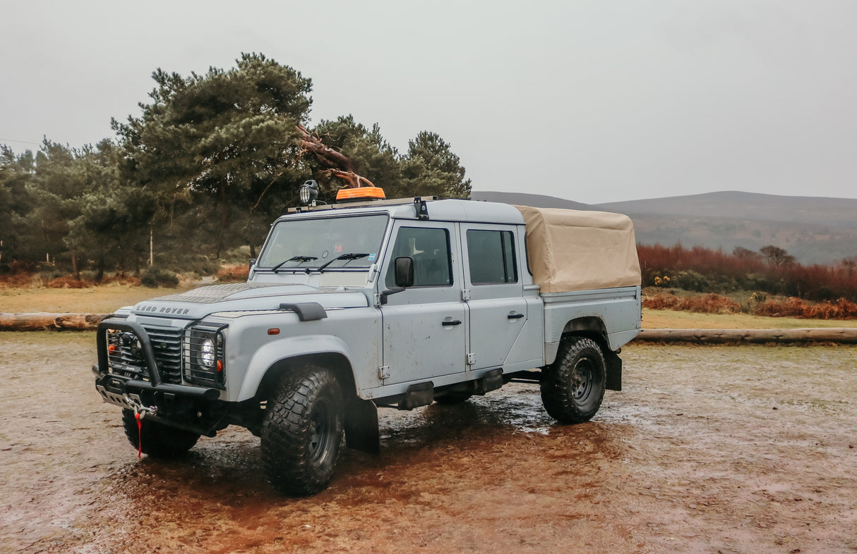 130" high capacity crew cab pvc full hood - sand