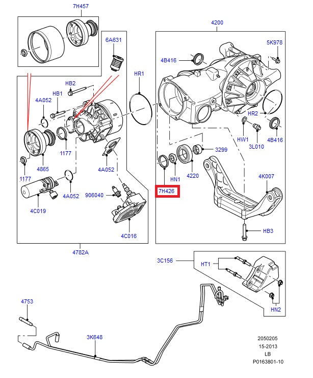 Seal - Pinion Gear - Rear axle