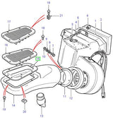 Retainer-duct-fan-heater