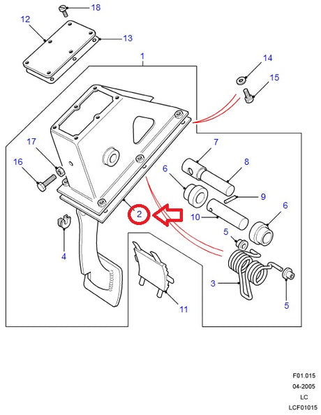 Clutch Support Gasket - GENUINE LAND ROVER