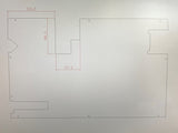 Rear Chq D/Inner W/wiper 98> - Aluminum - 2mm - AG PARTS