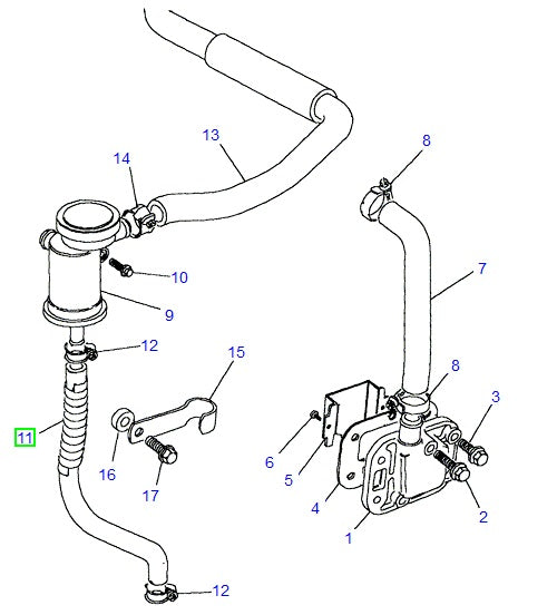 HOSE - DEF - 2.5 DIESEL NA - DEF - D1 - RRC - 200Tdi