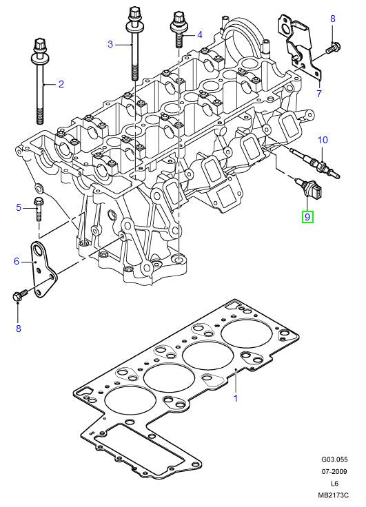 SENSOR ASSY - TEMP - F1 - Td4 2.0 DIESEL