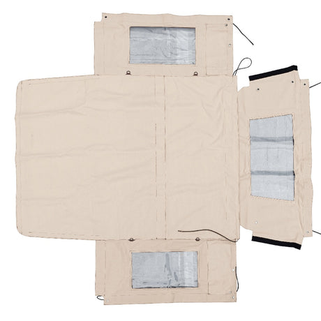 Hood With Side Windows 90" - Light Sand - SEÑORBARBO