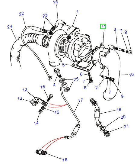 Gasket Manifold to Turbo - ALLMAKES 4X4