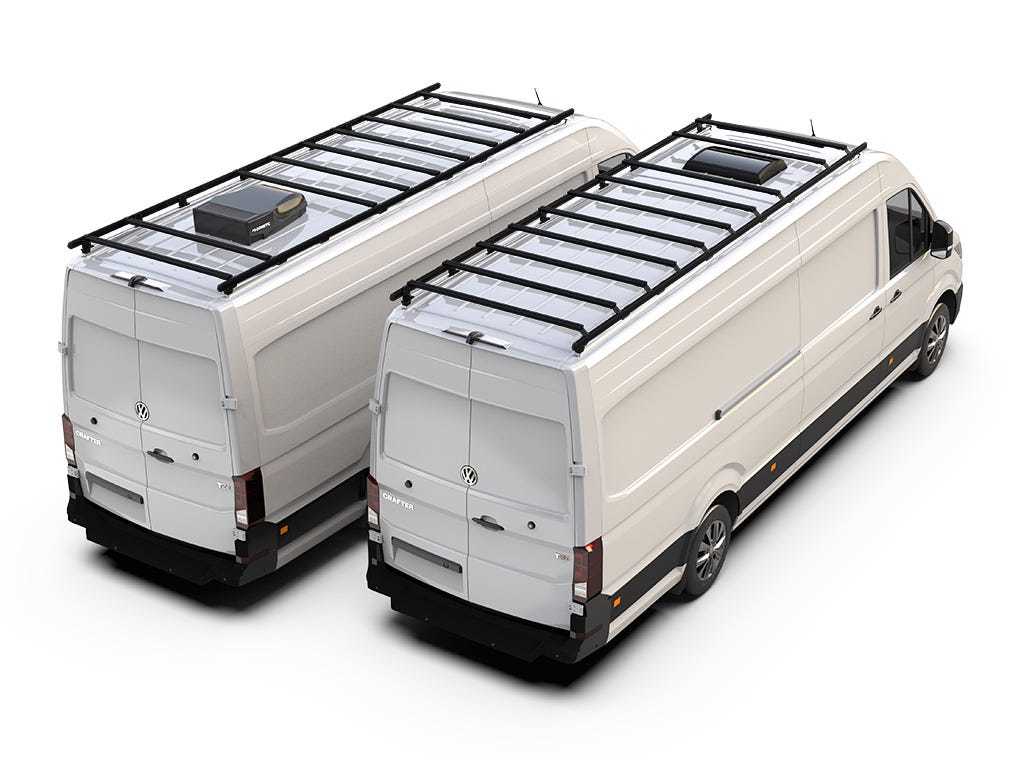 Volkswagen Crafter/MAT TGE (L5H2/ LWB Maxi/OEM Track) (2017-Current) Slimpro Roof Rack Kit