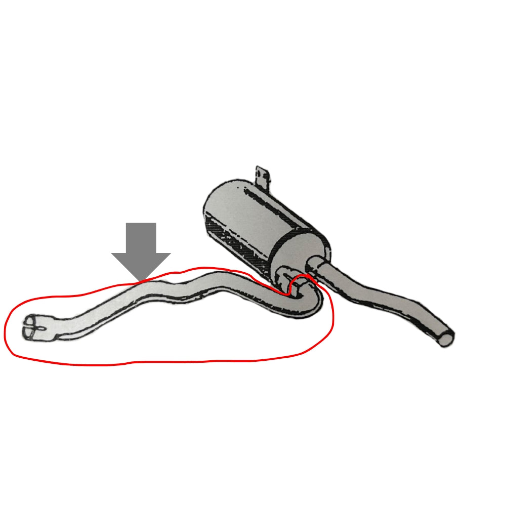 Exhaust Pipe - Intermediate - Plug-in - AG PARTS