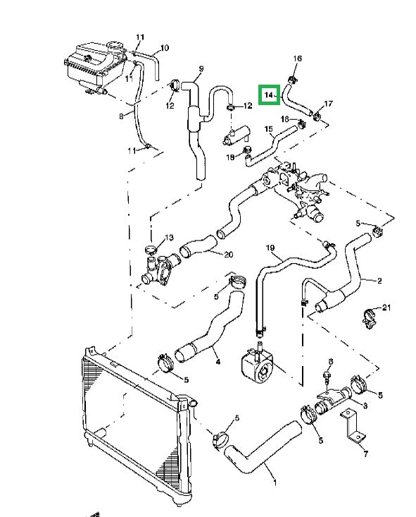 Heater Hose Inlet
