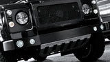 Land rover defender front bumper - replacement bumper incorporating 2 x tron ring lights and 2 x fog lights.