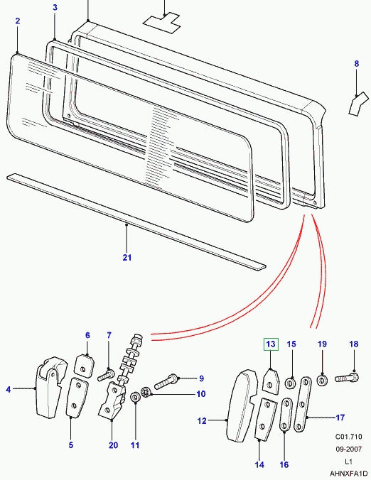 Upper Moon Hinge Gasket