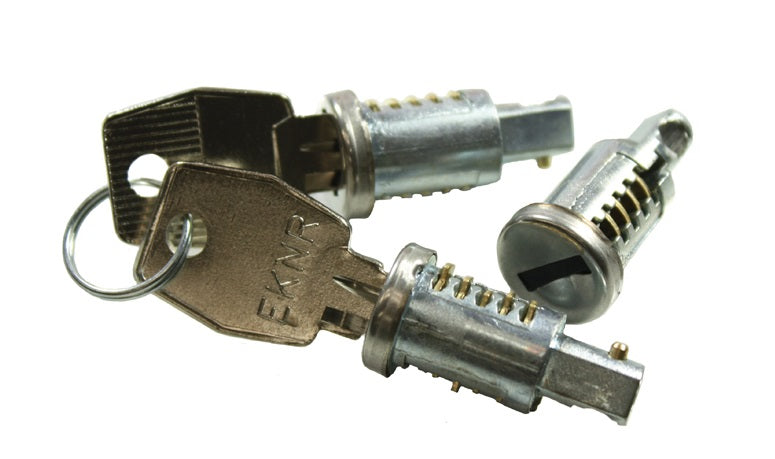 Cylinder lock - 3 Cylinders and 2 Keys - Without Steering Lock