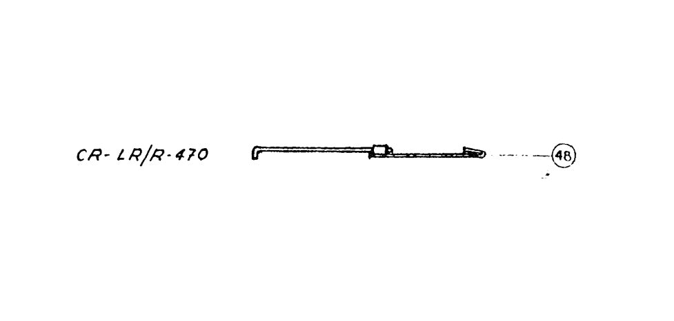 Interior Shaft 470 mm Long For Right Side - Hard Top Lock