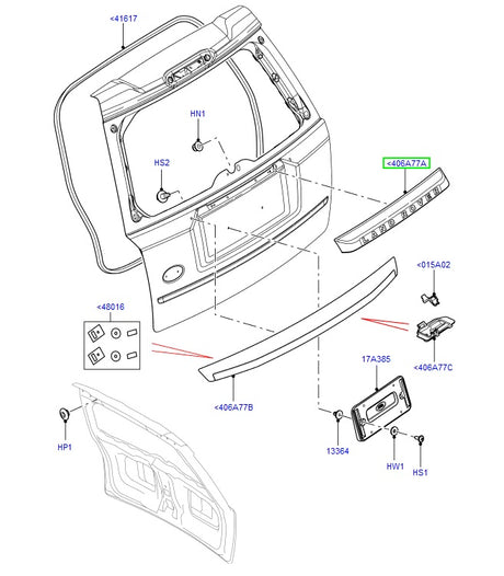 Moulding - tailgate