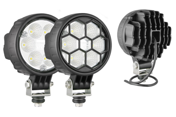 LED work light 2500lm Ø117 IP68 12-24V 29W (50° wide field)  - Unit - WESEN