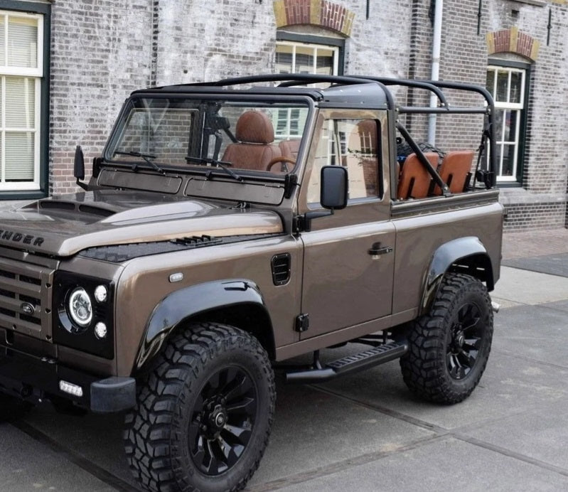 Tubular Side Steps - Black Tread - AG PARTS
