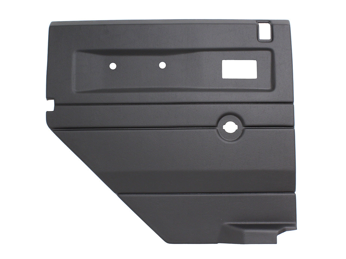 Black LH Push Button Rear Door Card With Manual Windows DEF 2007 On - TERRAFIRMA
