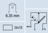 3-Position Switch 0/1/2 - Heater Symbol - FAE