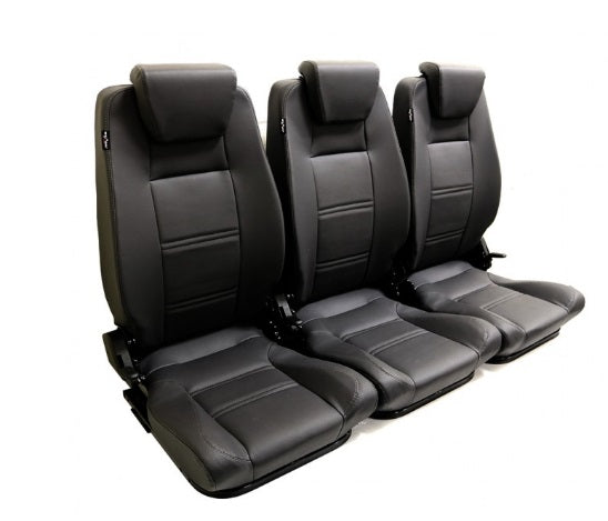 Hi Back Seat Row Premium Black