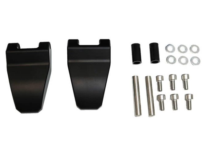 Aluminum Hinges Kit - for Bonnet - Black - EXMOOR TRIM