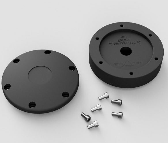 Steering wheel boss kit - 48 spline - Slimline - Black - EXMOOR TRIM