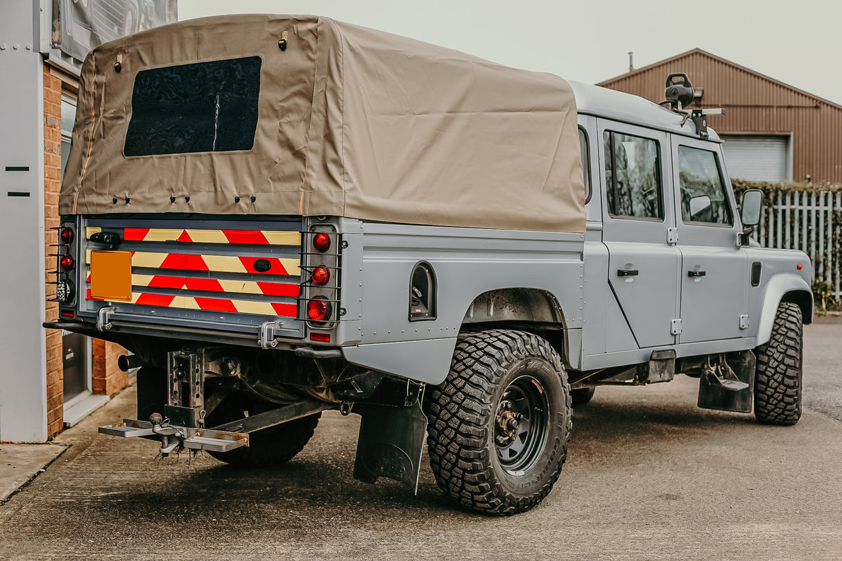 130" high capacity crew cab pvc full hood - sand