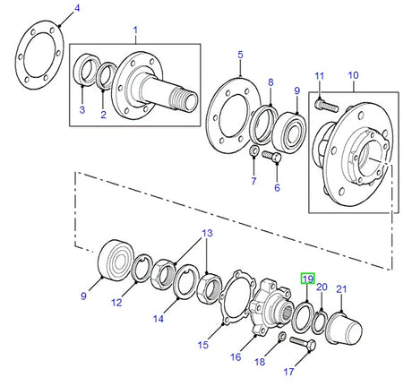Shim 0,45mm - Pack of 5 units - ORIGINAL LAND ROVER