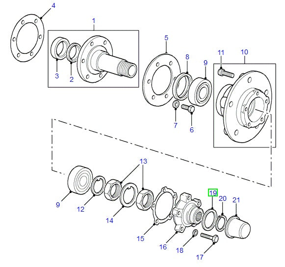 Shim 0,45mm - Pack of 5 units - ORIGINAL LAND ROVER