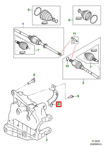 Bearing Retainer - GENUINE JAGUAR
