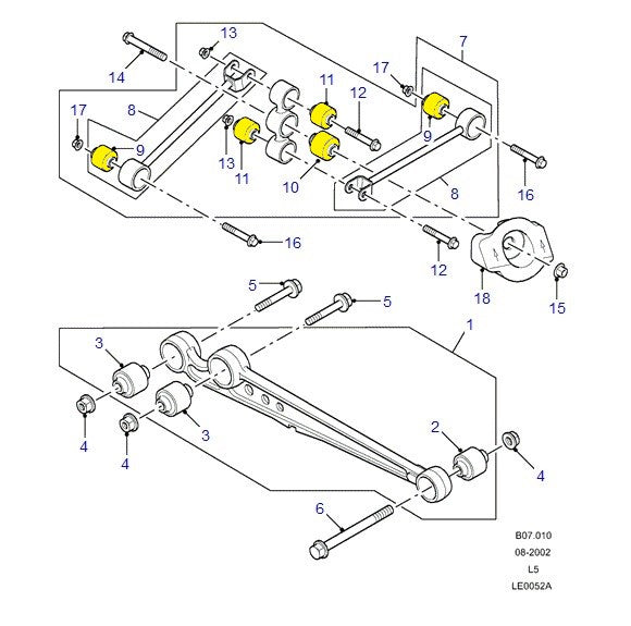 Watts linkage bush kit