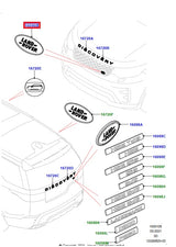 Name Plate Metal - Black/Silver - GENUINE LAND ROVER