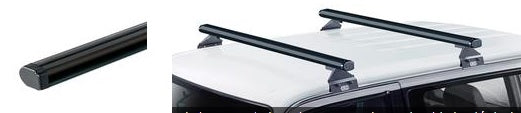 Roof Bars Alu Cargo Dark AF148 + Kit 4 supports V22