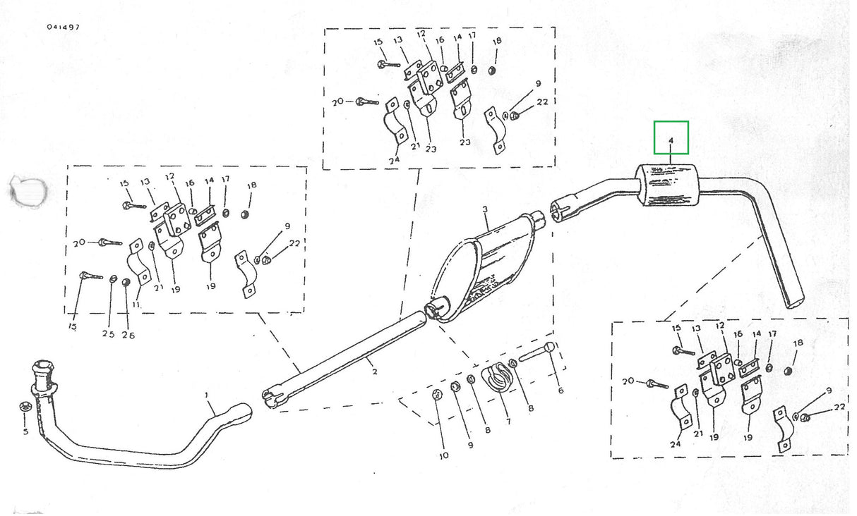 Exh Rear Silencer