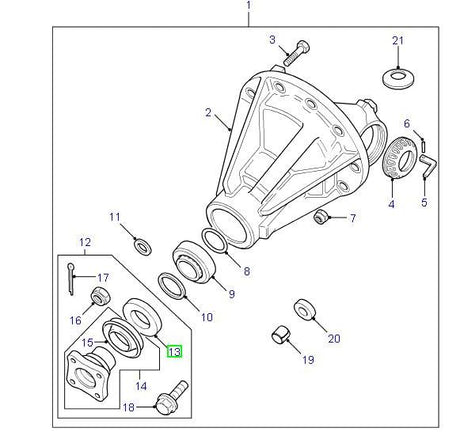 Oil Seal Diff Unit