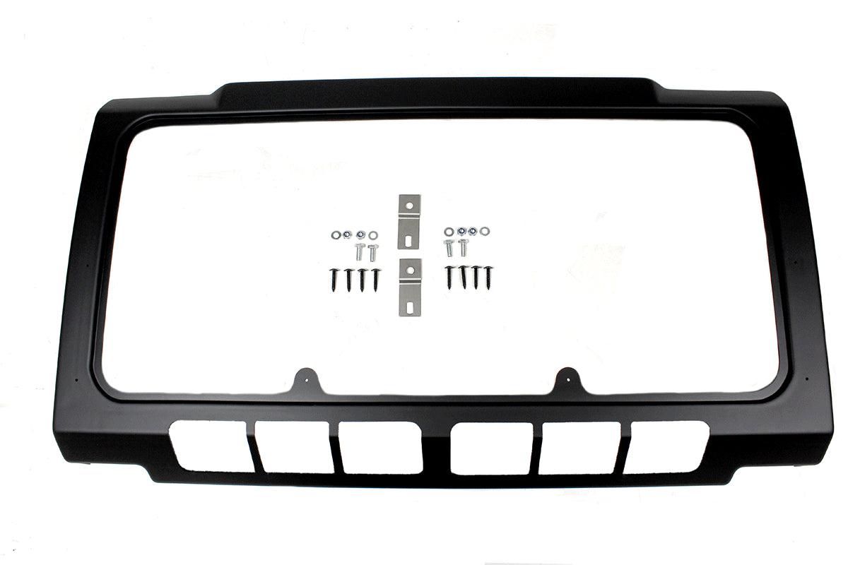 Air con front grill surround black matt defender complete kit