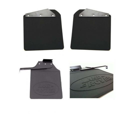 Front and Rear Mudguards Kit - With Supports - Only Defender 90