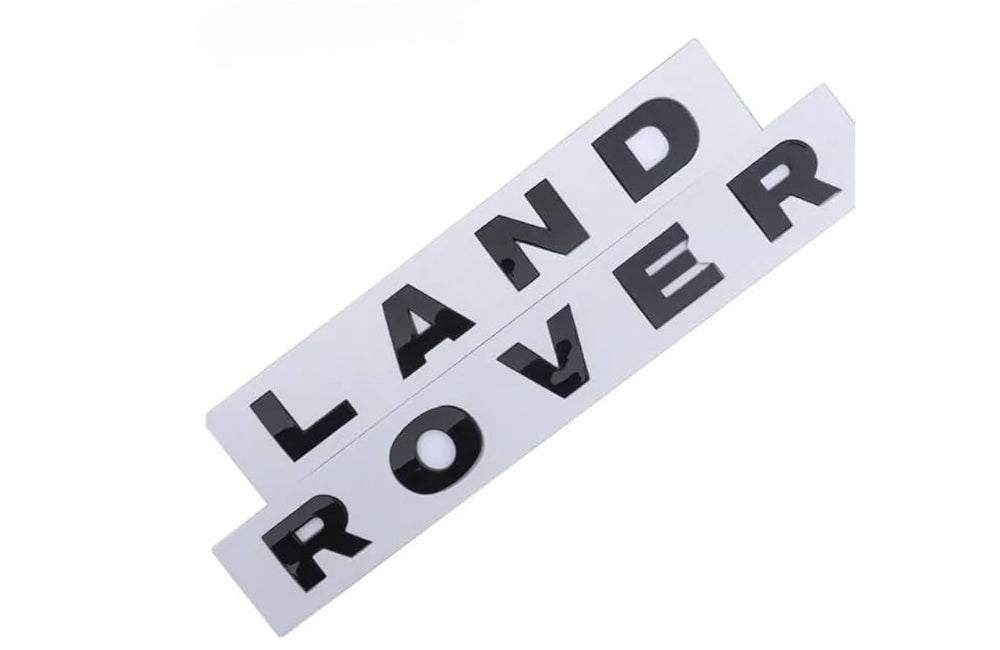 "LAND ROVER" Logo - Gloss Black - AG PARTS