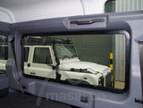 Fixed Masai Panoramic Tinted Windows for Land Rover Defender 90 + Tinted Rear Quarter Glass